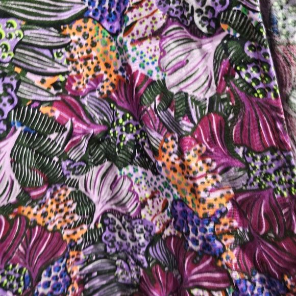NWT Women's Kika Vargas x Target Purple Floral Peplum Top Size 3X - Picture 3 of 7